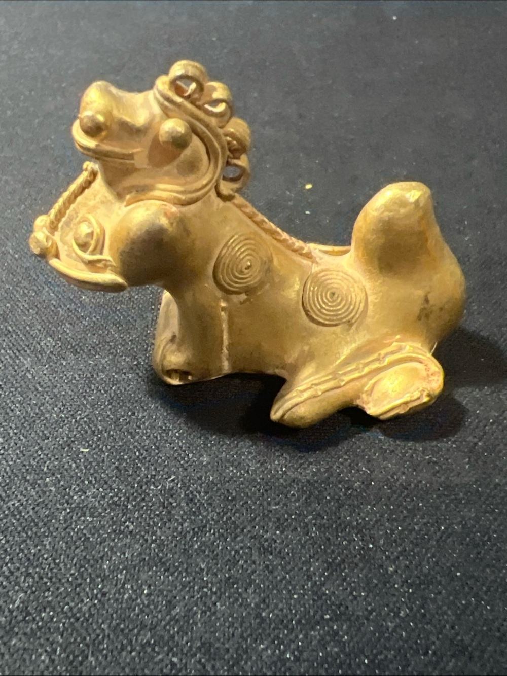 TUMBAGA Gold & Copper Alloy Zoomorphic Figurine/Pendant Columbian Art
